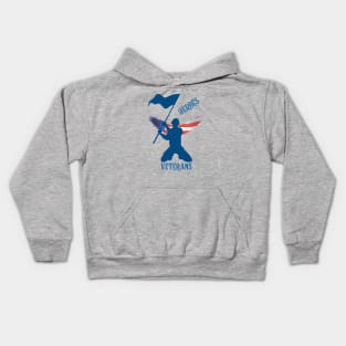 To those in uniform serving today and to those who have served in the past, we honor you today and every day. Real Heroes. Kids Hoodie